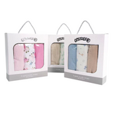 3PK Muslin Swaddle Wraps